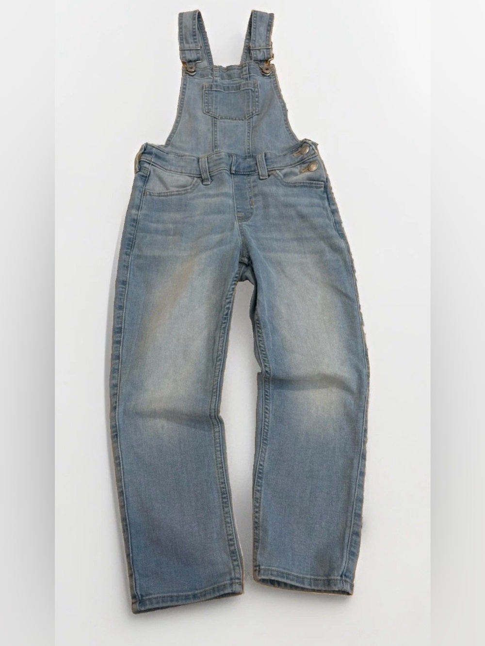 Abercrombie Kids Overalls Size 7/8 Stretch Denim Blue A&F Preppy School
